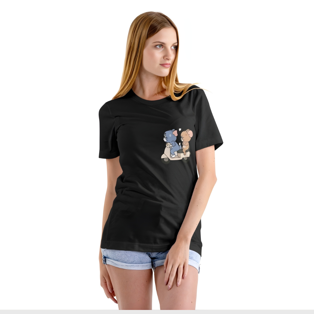 Scoot Pals Graphic T-Shirt Classic Black